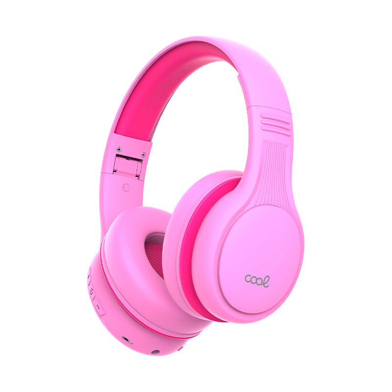 Auriculares Stereo Bluetooth Cascos Infantiles COOL Kids Rosa